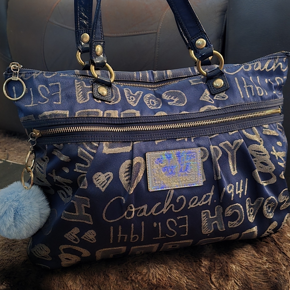Coach POPPY BLUE&GOLD